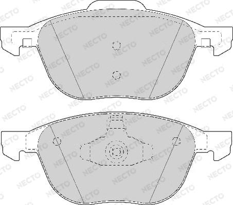 Necto FD7078A - Set placute frana,frana disc aaoparts.ro