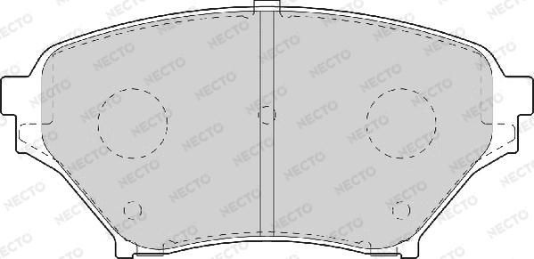 Necto FD7072A - Set placute frana,frana disc aaoparts.ro