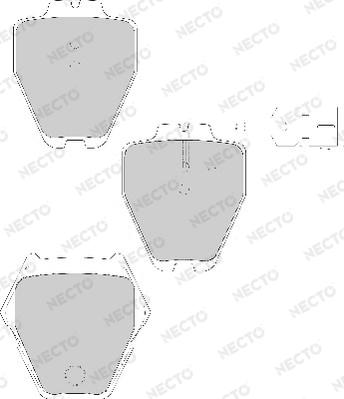 Necto FD7140A - Set placute frana,frana disc aaoparts.ro