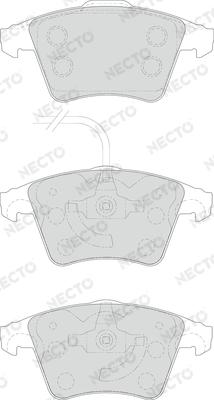 Necto FD7156V - Set placute frana,frana disc aaoparts.ro