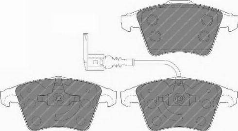 Necto FD7157V - Set placute frana,frana disc aaoparts.ro