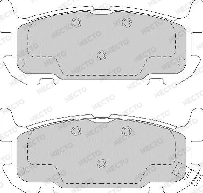 Necto FD7169A - Set placute frana,frana disc aaoparts.ro
