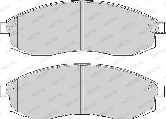 Necto FD7107A - Set placute frana,frana disc aaoparts.ro