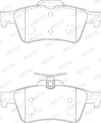 Necto FD7177A - Set placute frana,frana disc aaoparts.ro