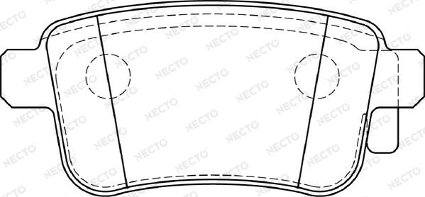 Necto FD7397A - Set placute frana,frana disc aaoparts.ro