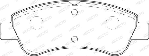 Necto FD7353A - Set placute frana,frana disc aaoparts.ro