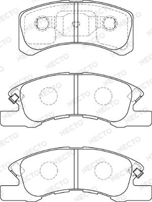 Necto FD7311A - Set placute frana,frana disc aaoparts.ro