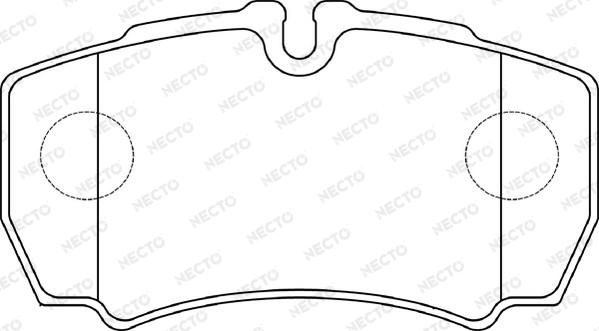 Necto FD7389V - Set placute frana,frana disc aaoparts.ro