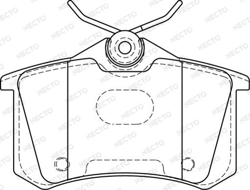 Necto FD7388A - Set placute frana,frana disc aaoparts.ro