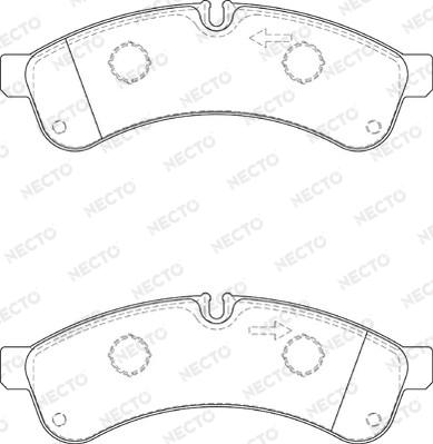 Necto FD7331V - Set placute frana,frana disc aaoparts.ro