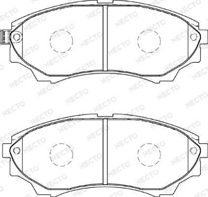 Necto FD7332A - Set placute frana,frana disc aaoparts.ro