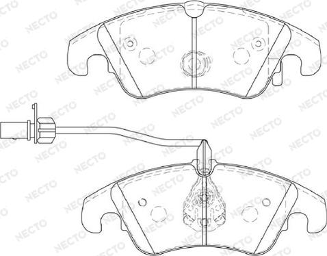 Necto FD7337A - Set placute frana,frana disc aaoparts.ro