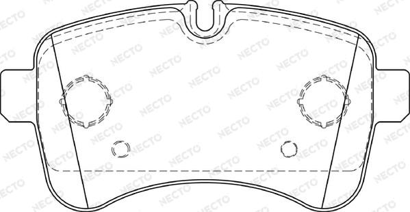 Necto FD7329V - Set placute frana,frana disc aaoparts.ro