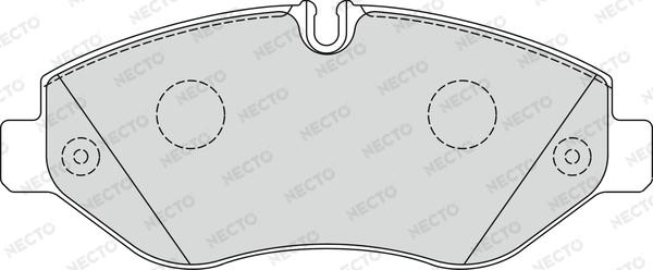 Necto FD7328V - Set placute frana,frana disc aaoparts.ro