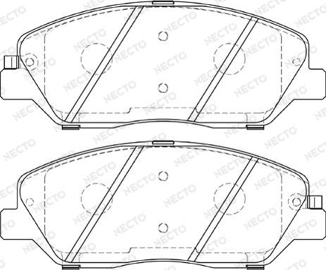Necto FD7373A - Set placute frana,frana disc aaoparts.ro