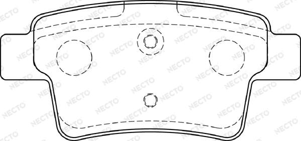 Necto FD7298A - Set placute frana,frana disc aaoparts.ro