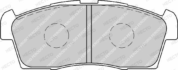 Necto FD7204A - Set placute frana,frana disc aaoparts.ro