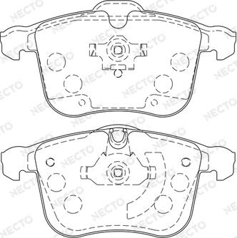 Necto FD7211A - Set placute frana,frana disc aaoparts.ro
