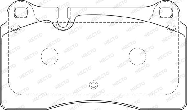 Necto FD7234A - Set placute frana,frana disc aaoparts.ro