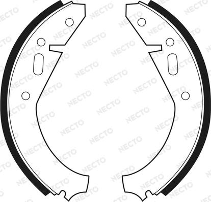 Necto N1404 - Set saboti frana aaoparts.ro