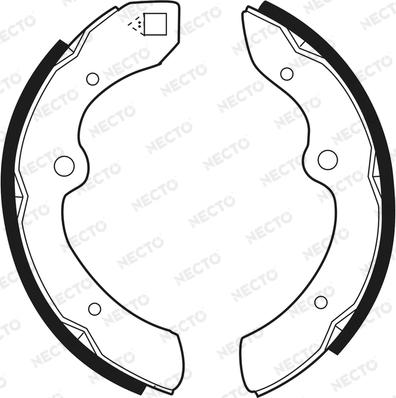 Necto N1413 - Set saboti frana aaoparts.ro