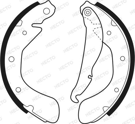 Necto N1482 - Set saboti frana aaoparts.ro