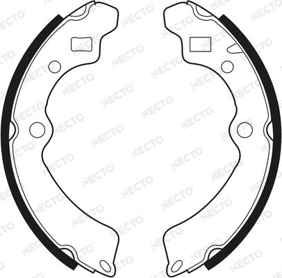 Necto N1547 - Set saboti frana aaoparts.ro