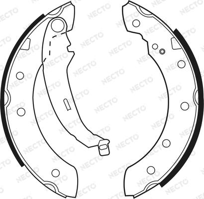Necto N1516 - Set saboti frana aaoparts.ro