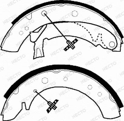 Necto N1534 - Set saboti frana aaoparts.ro