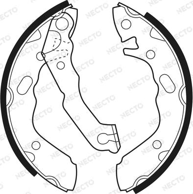 Necto N1535 - Set saboti frana aaoparts.ro