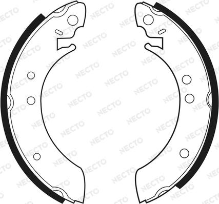 Necto N1576 - Set saboti frana aaoparts.ro