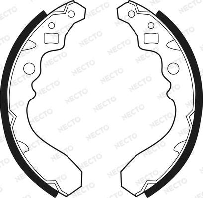 Necto N1570 - Set saboti frana aaoparts.ro