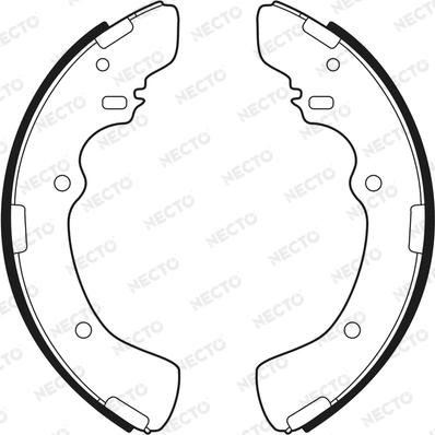 Necto N1571 - Set saboti frana aaoparts.ro