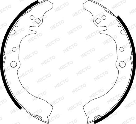 Necto N1675 - Set saboti frana aaoparts.ro