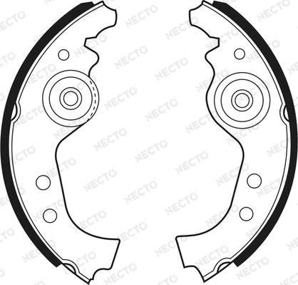 Necto N1055 - Set saboti frana aaoparts.ro