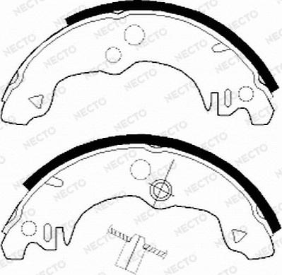 Necto N1174 - Set saboti frana aaoparts.ro
