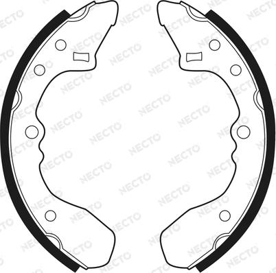 Necto N1354 - Set saboti frana aaoparts.ro