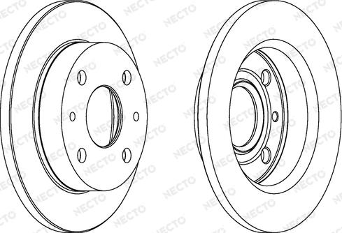 Necto WN1312 - Disc frana aaoparts.ro