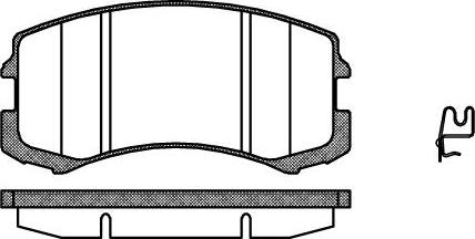 ADVICS-SEA D1N004T - Set placute frana,frana disc aaoparts.ro
