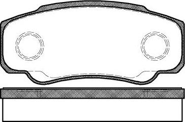 GMC 2392101 - Set placute frana,frana disc aaoparts.ro