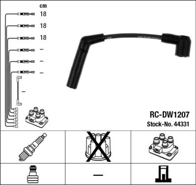 NGK 44331 - Set cablaj aprinder aaoparts.ro