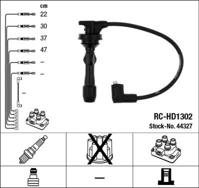 NGK 44327 - Set cablaj aprinder aaoparts.ro