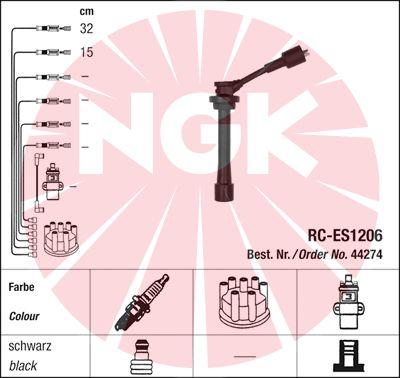 NGK 44274 - Set cablaj aprinder aaoparts.ro