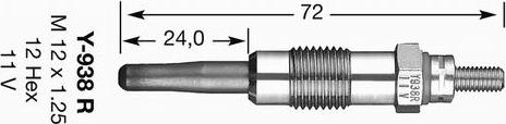 NGK 5267 - Bujie incandescenta aaoparts.ro