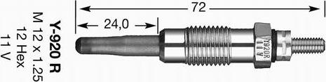 NGK 3645 - Bujie incandescenta aaoparts.ro