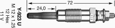 NGK 3380 - Bujie incandescenta aaoparts.ro