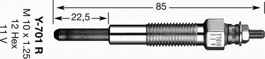 NGK 7464 - Bujie incandescenta aaoparts.ro