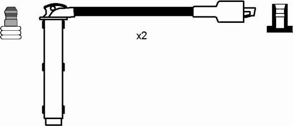 NGK 7705 - Set cablaj aprinder aaoparts.ro