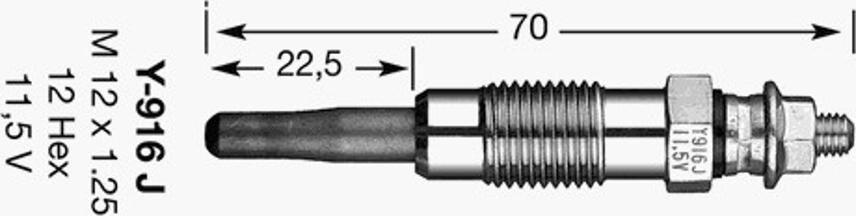 NGK D-Power  6 - Bujie incandescenta aaoparts.ro