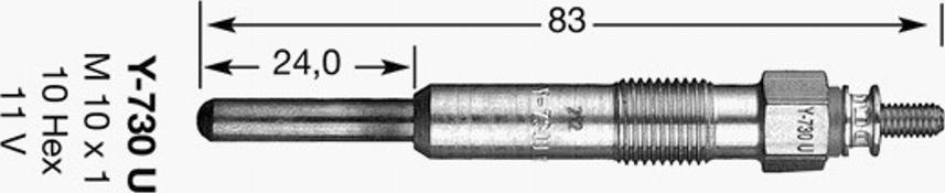 NGK D-Power 17 - Bujie incandescenta aaoparts.ro